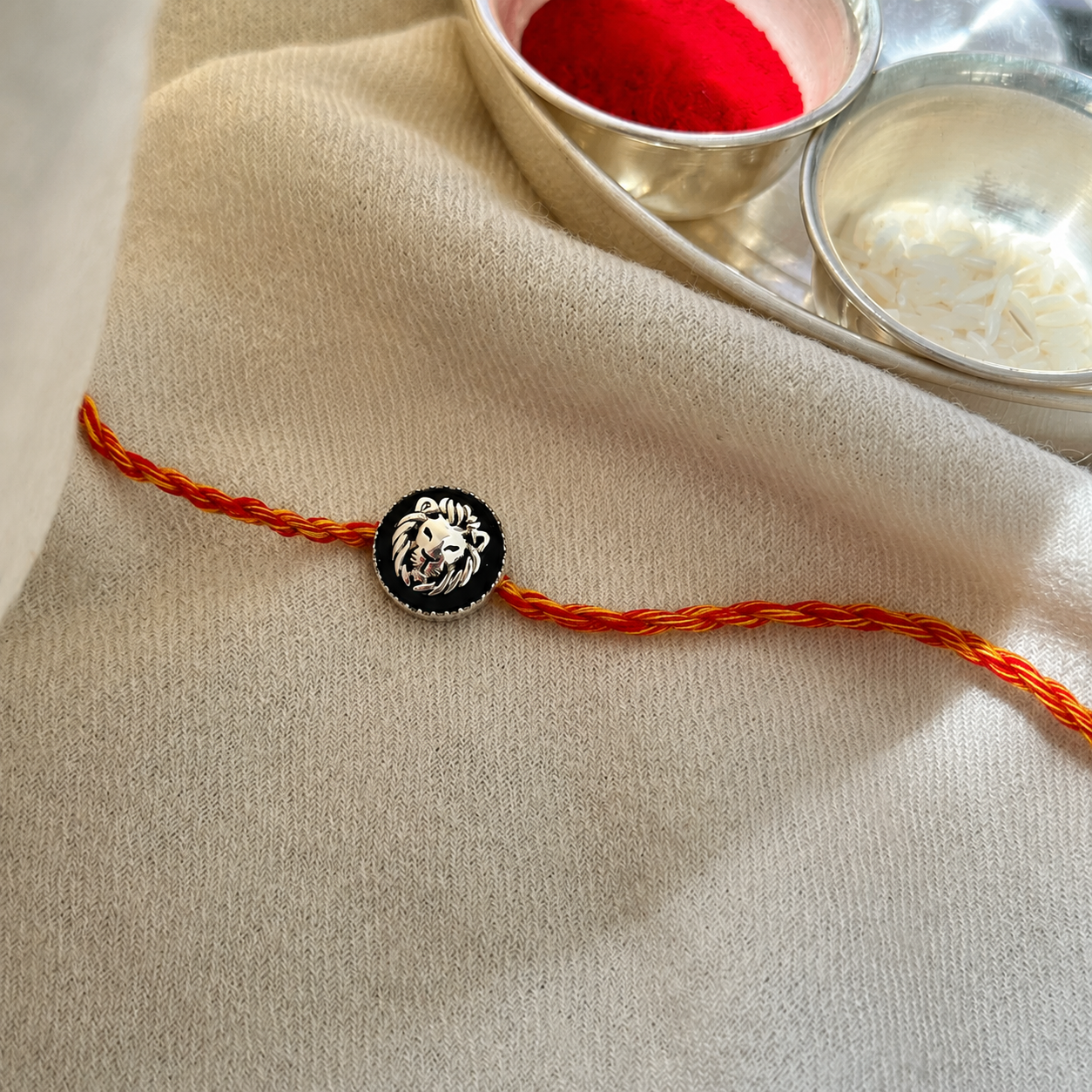 OG Lion Rakhi Cum Pendant (92.5 Fine Silver)