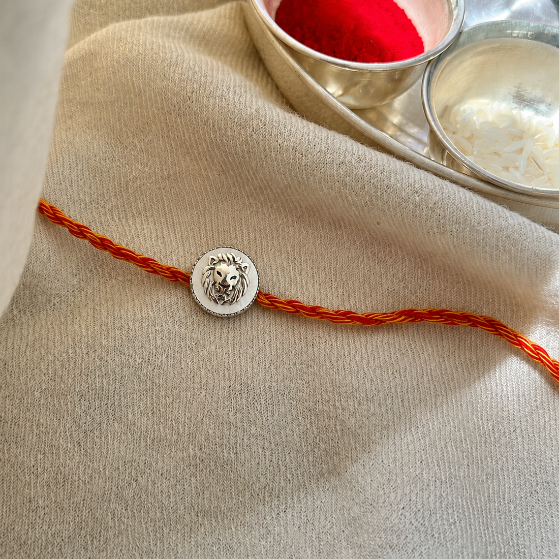 OG Lion Rakhi Cum Pendant (92.5 Fine Silver)