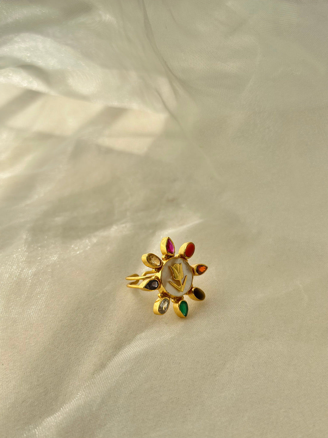 Rose Bud - Navratna Ring