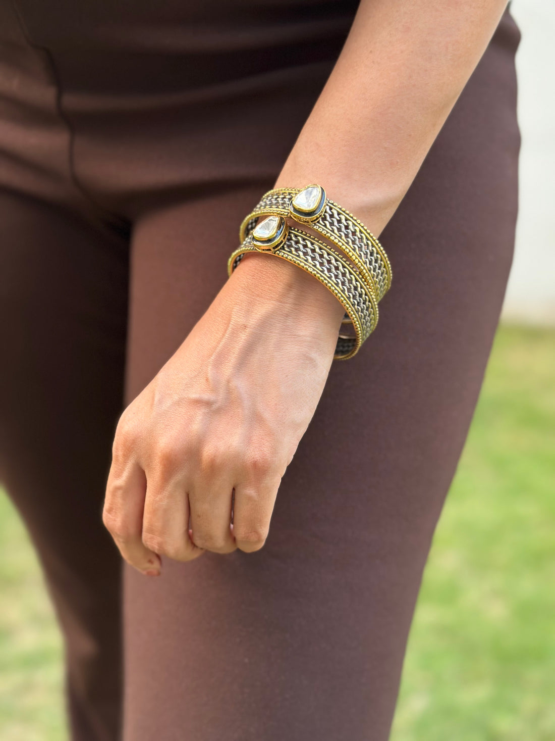 Mughal Polki Bangle