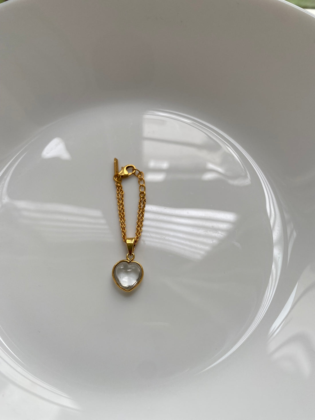 Heart Gemstone Watch Charm