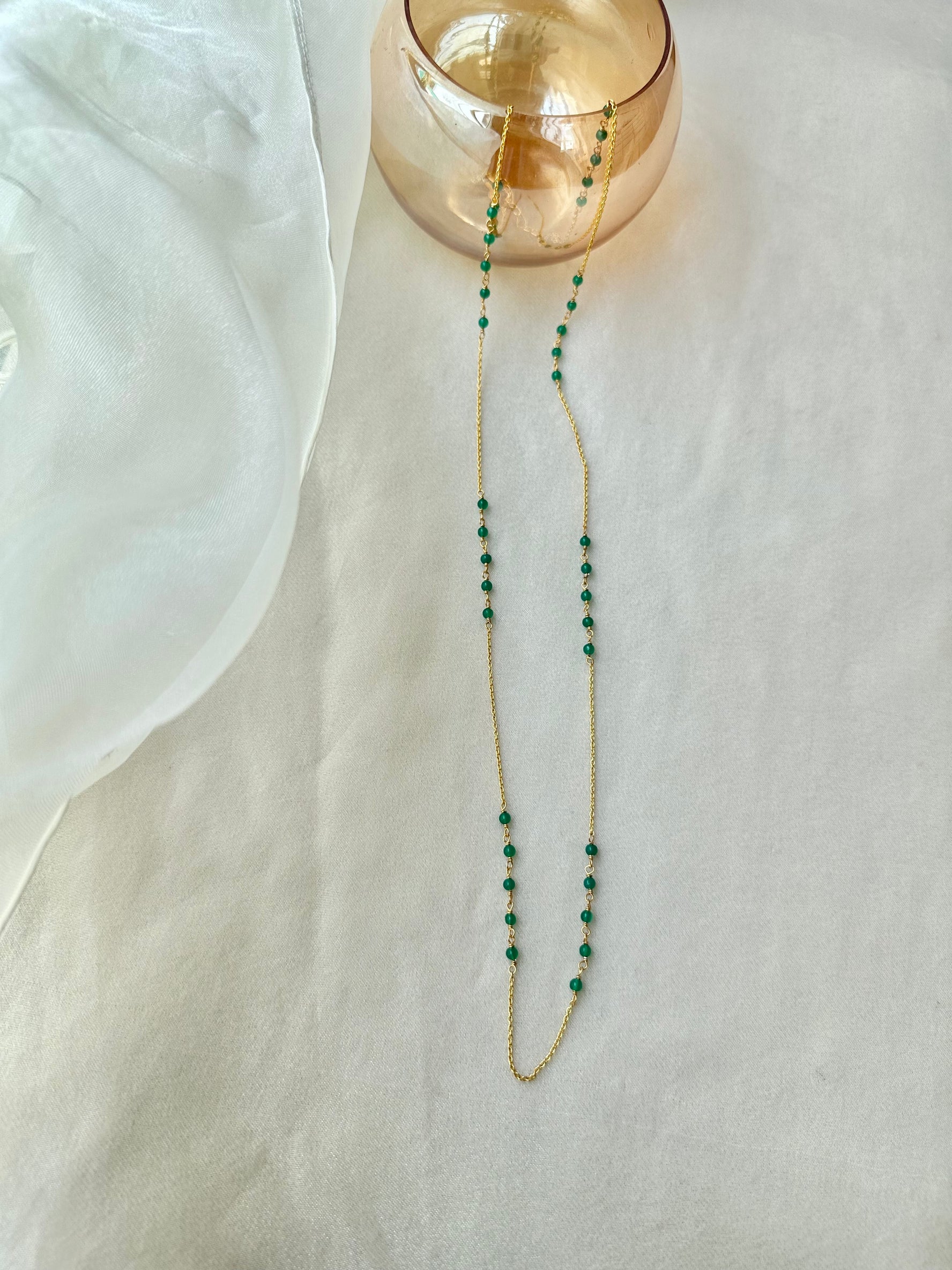 Green Onyx Long Mala
