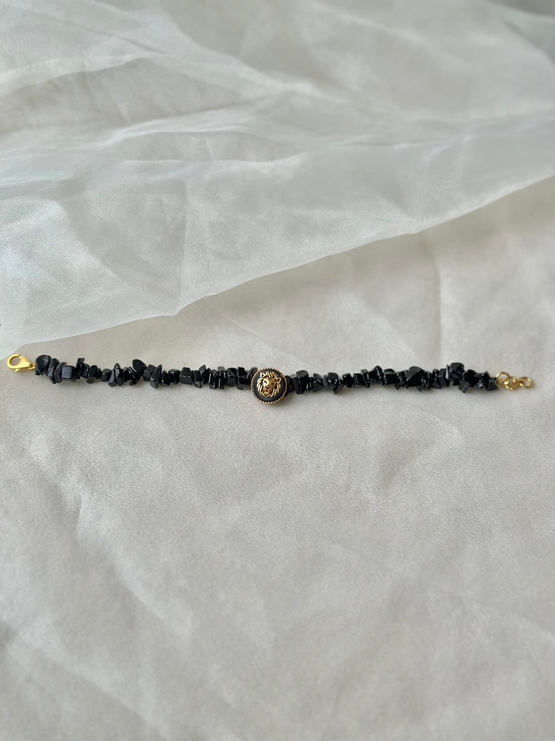 Black Onyx Lion Bracelet Rakhi(Limited Edition)