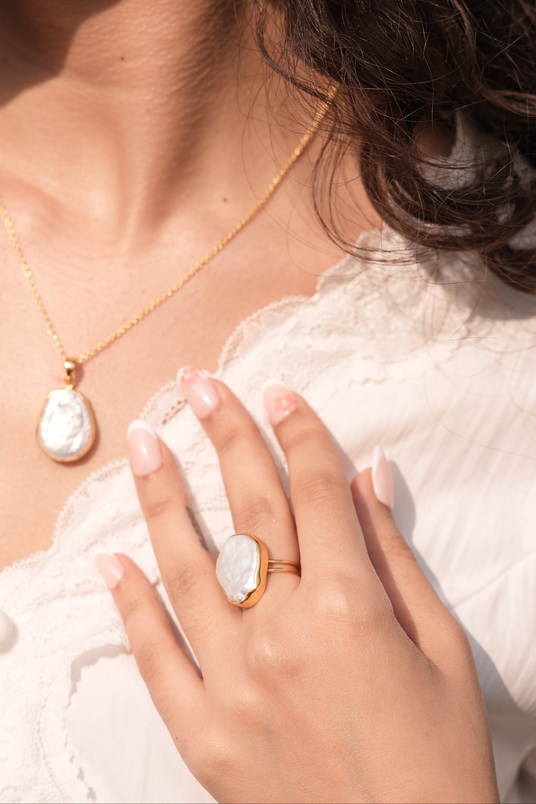 Baroque Pearl Ring