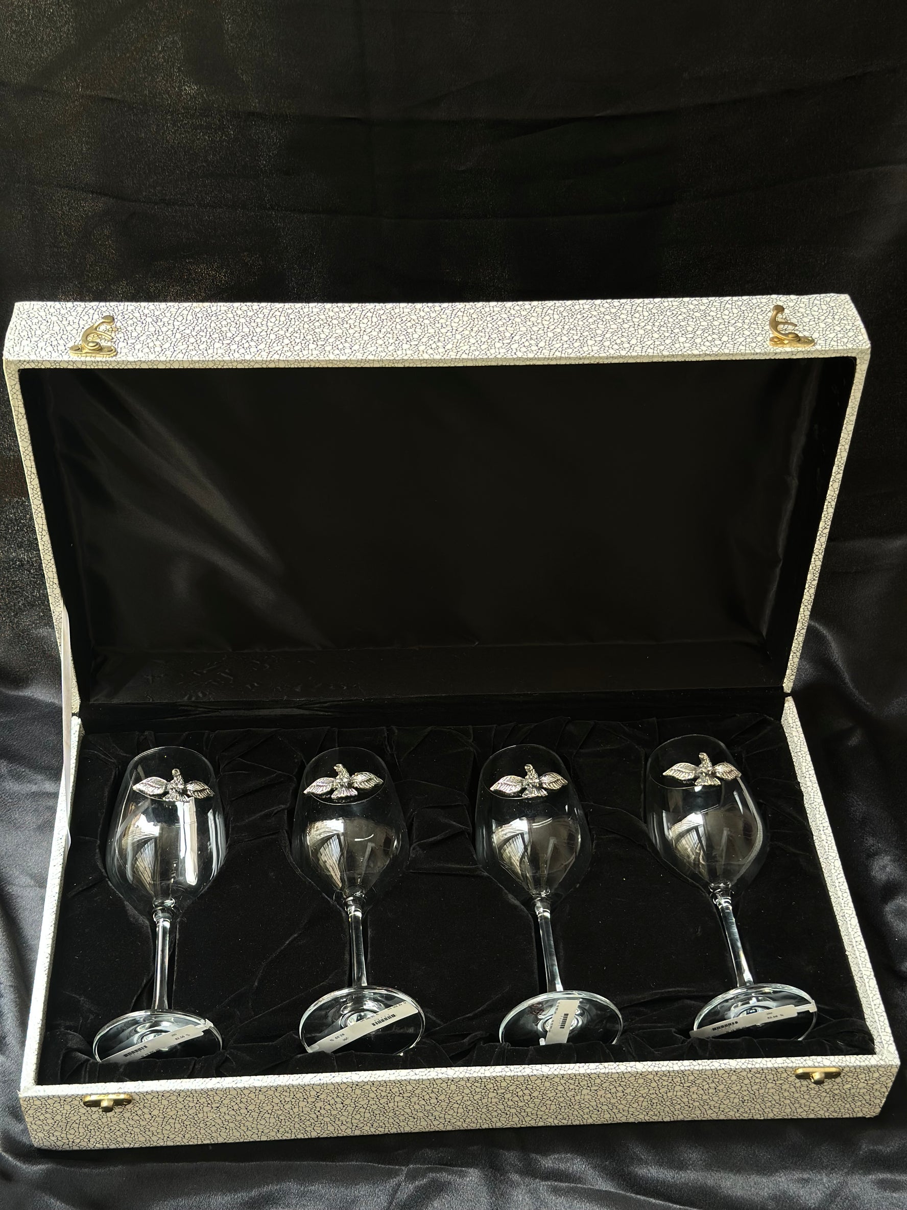 Silver Wine Glasses-Garuda(Set of 4)