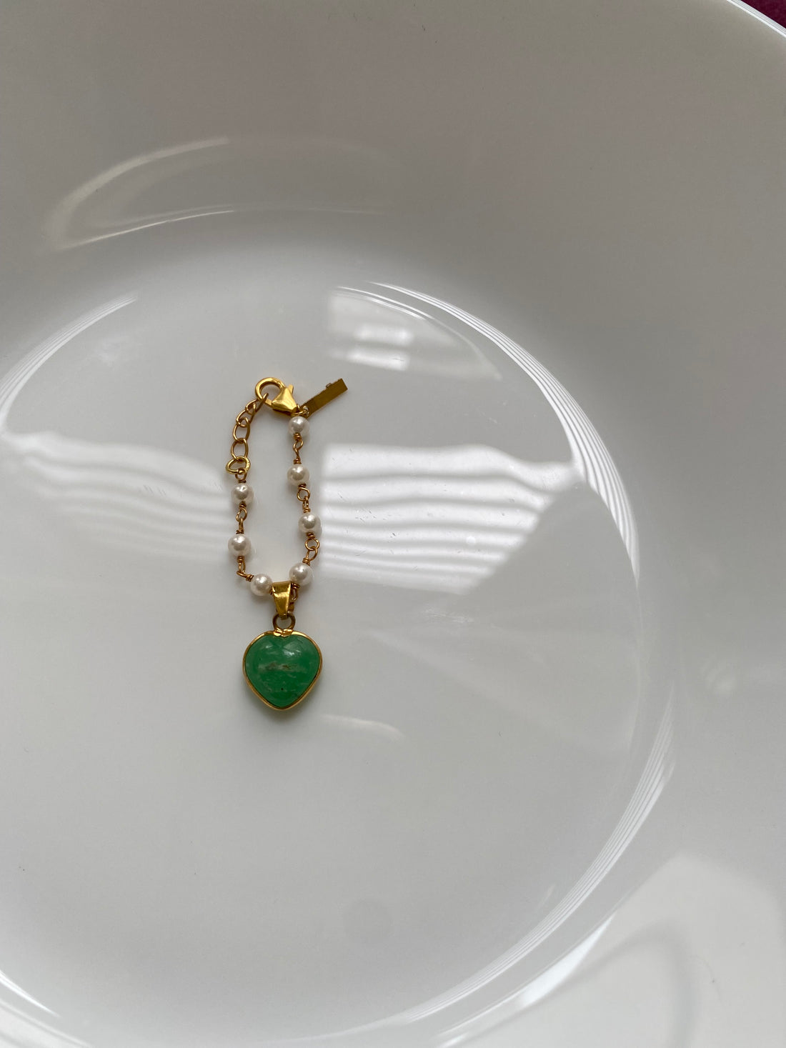 Heart Gemstone Watch Charm