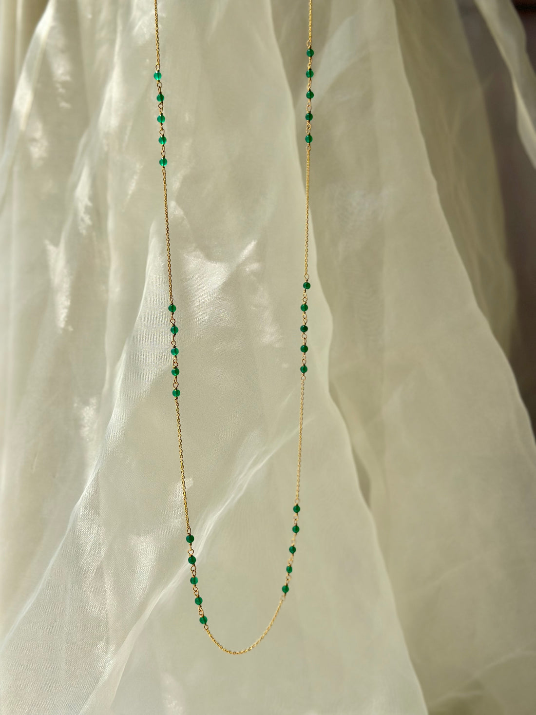Green Onyx Long Mala