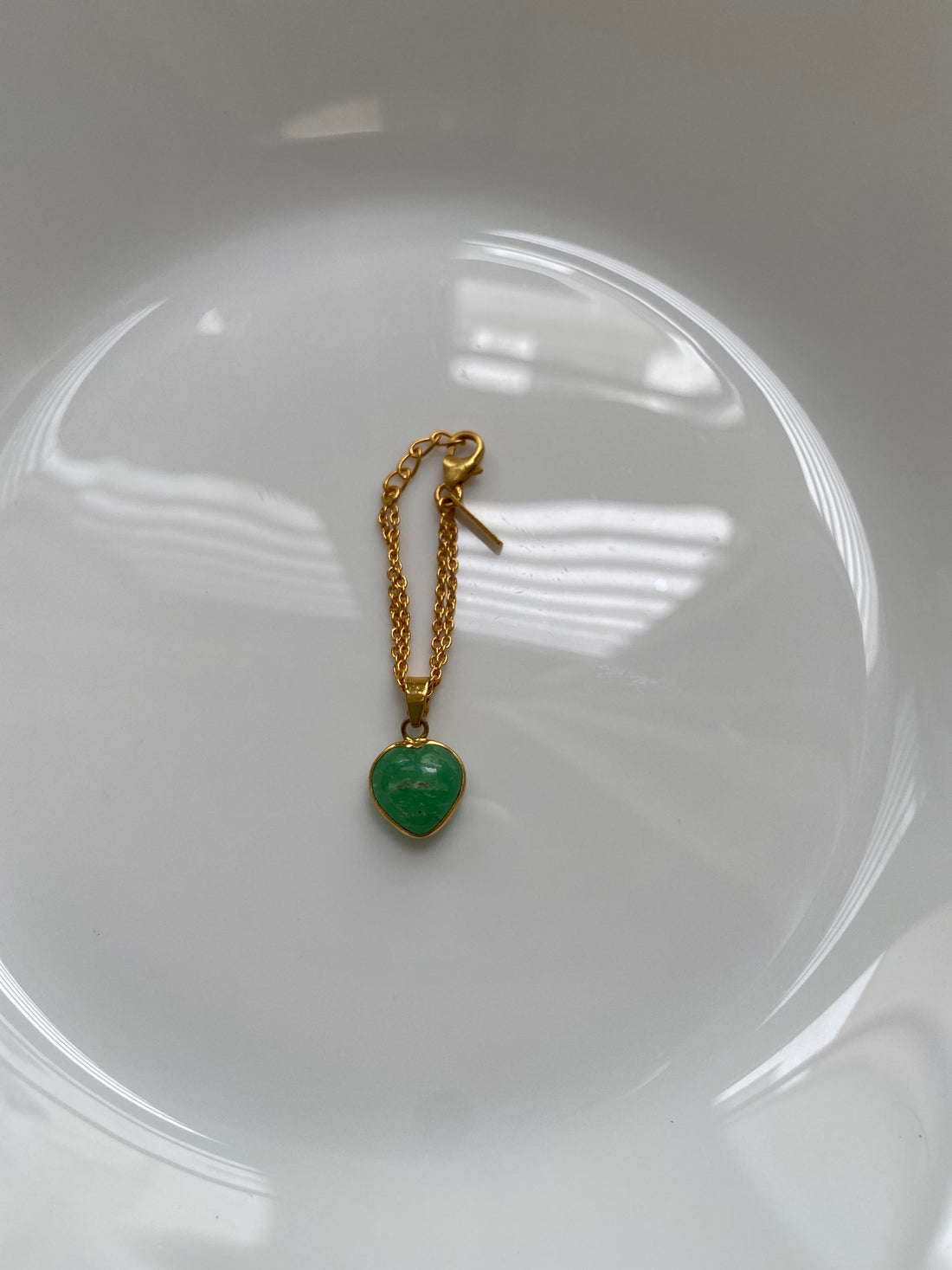 Heart Gemstone Watch Charm