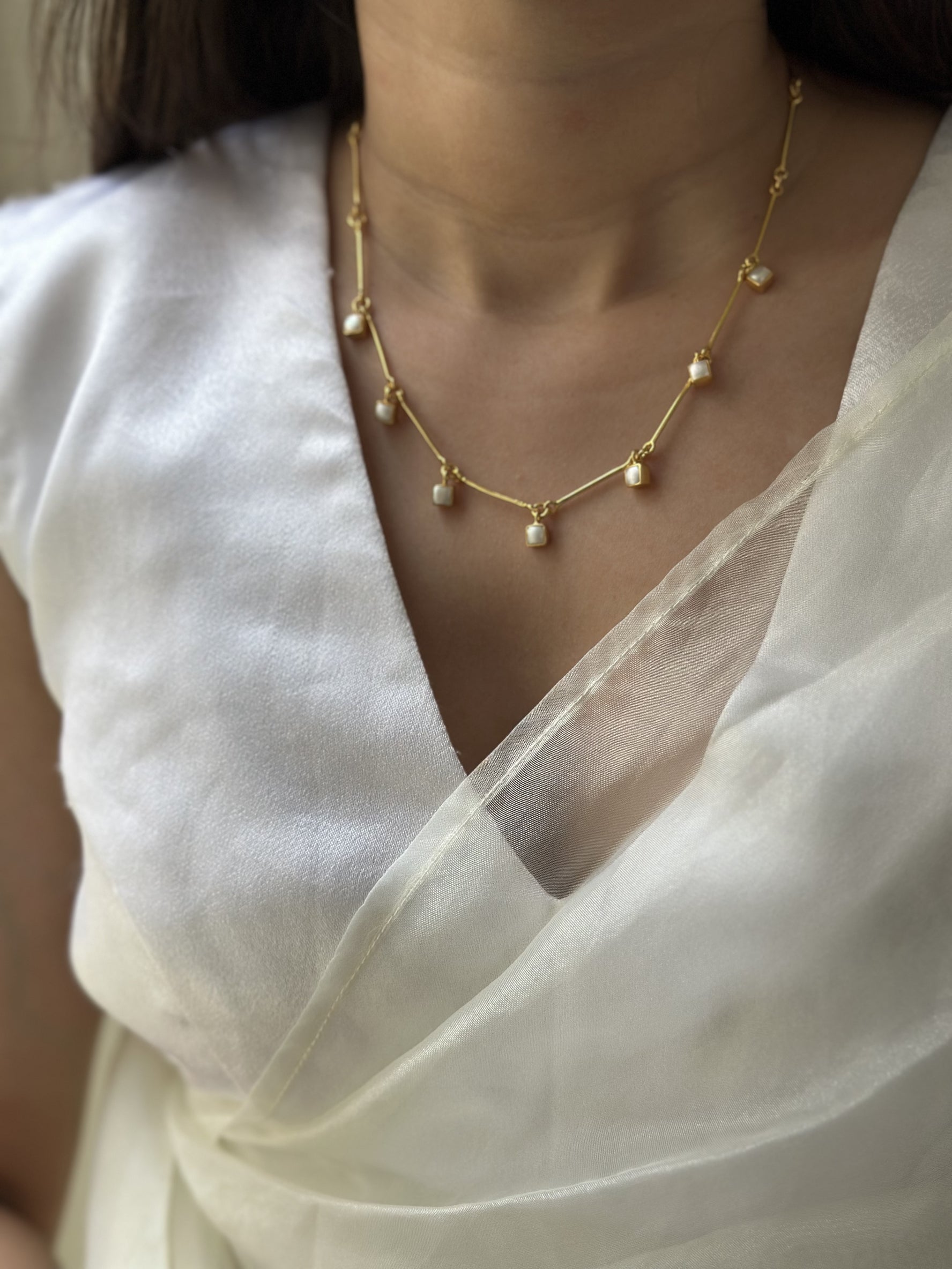 Pearl Bar Necklace