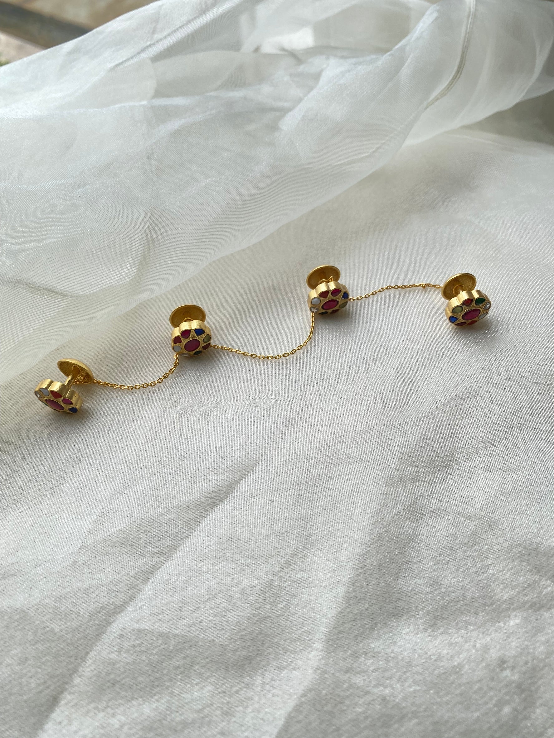 Navratna Kurta buttons Set