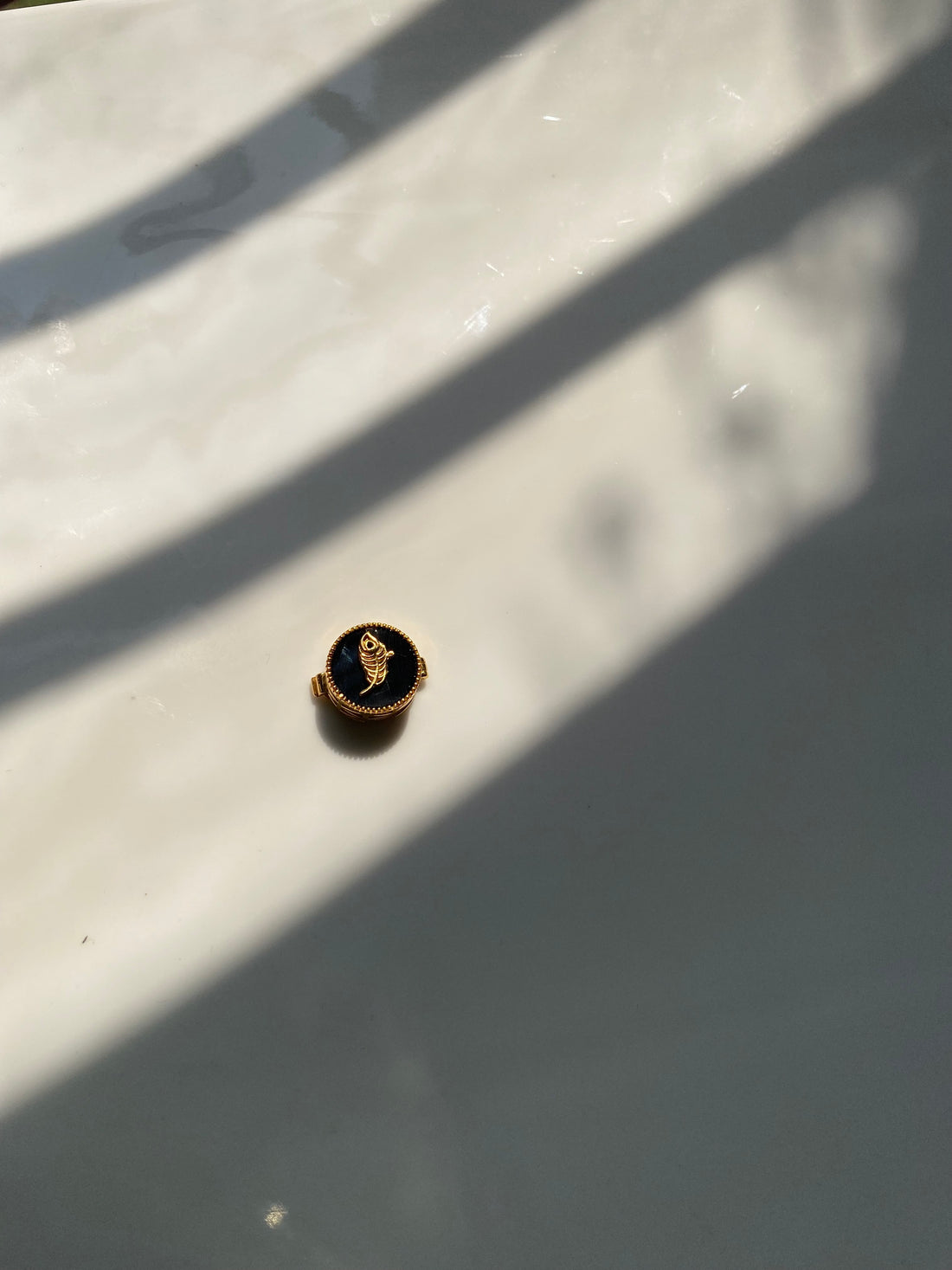 Black Onyx Button Clip