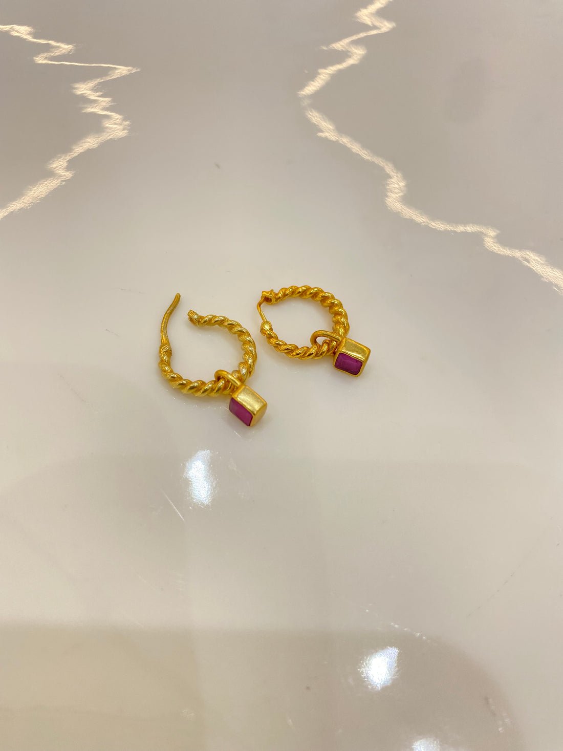 Changeable Charm Hoops