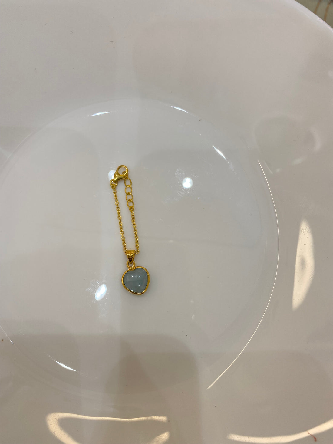 Heart Gemstone Watch Charm