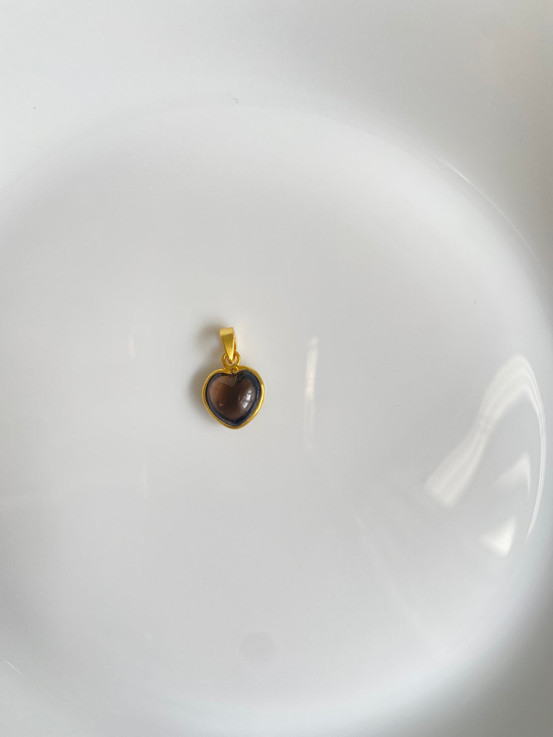 Heart Gemstone Watch Charm