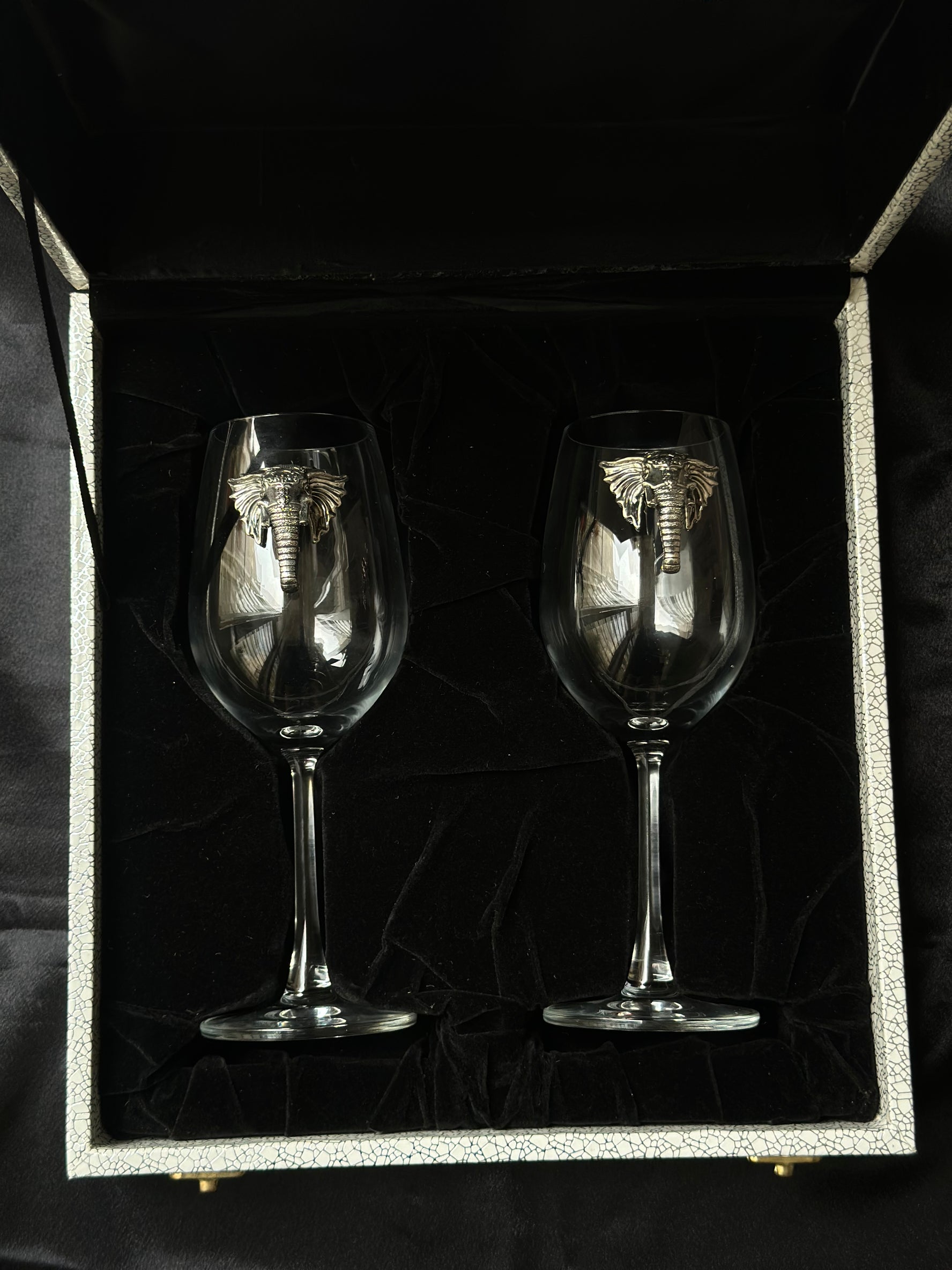 Silver Wine Glasses -Haathi (Set of 2)