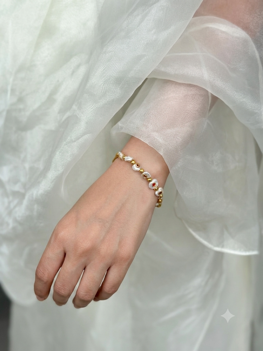 Rhea Bangle cum Bracelet sterling silver bangle with gemstone accents – Eterno India