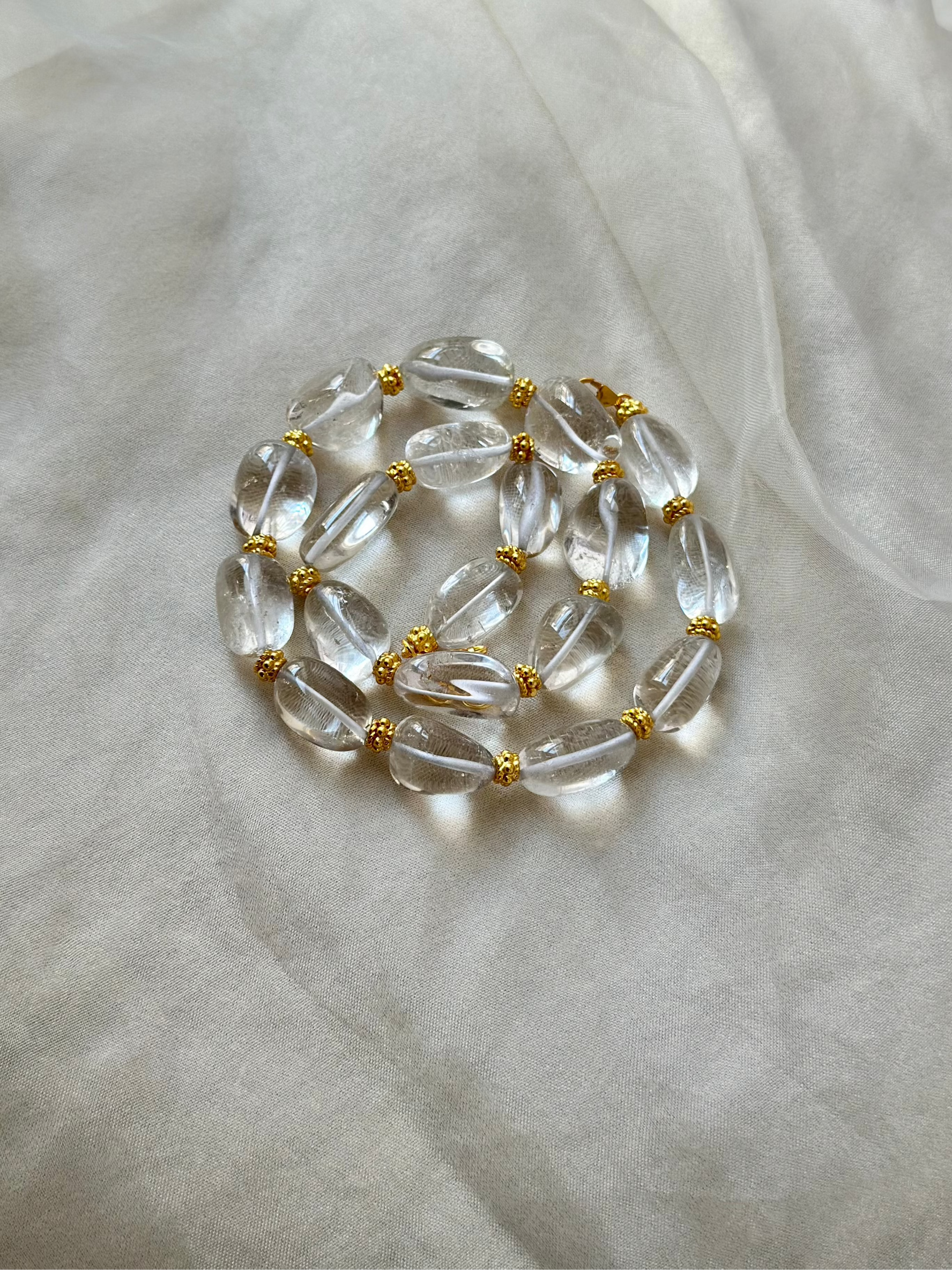 Statement Clear Quartz Necklet
