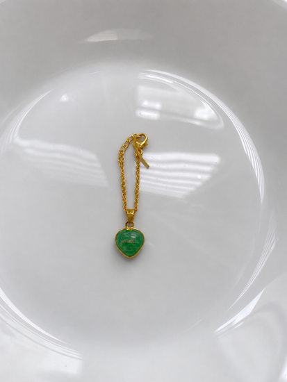 Heart gemstone sterling silver watch charm – Eterno India