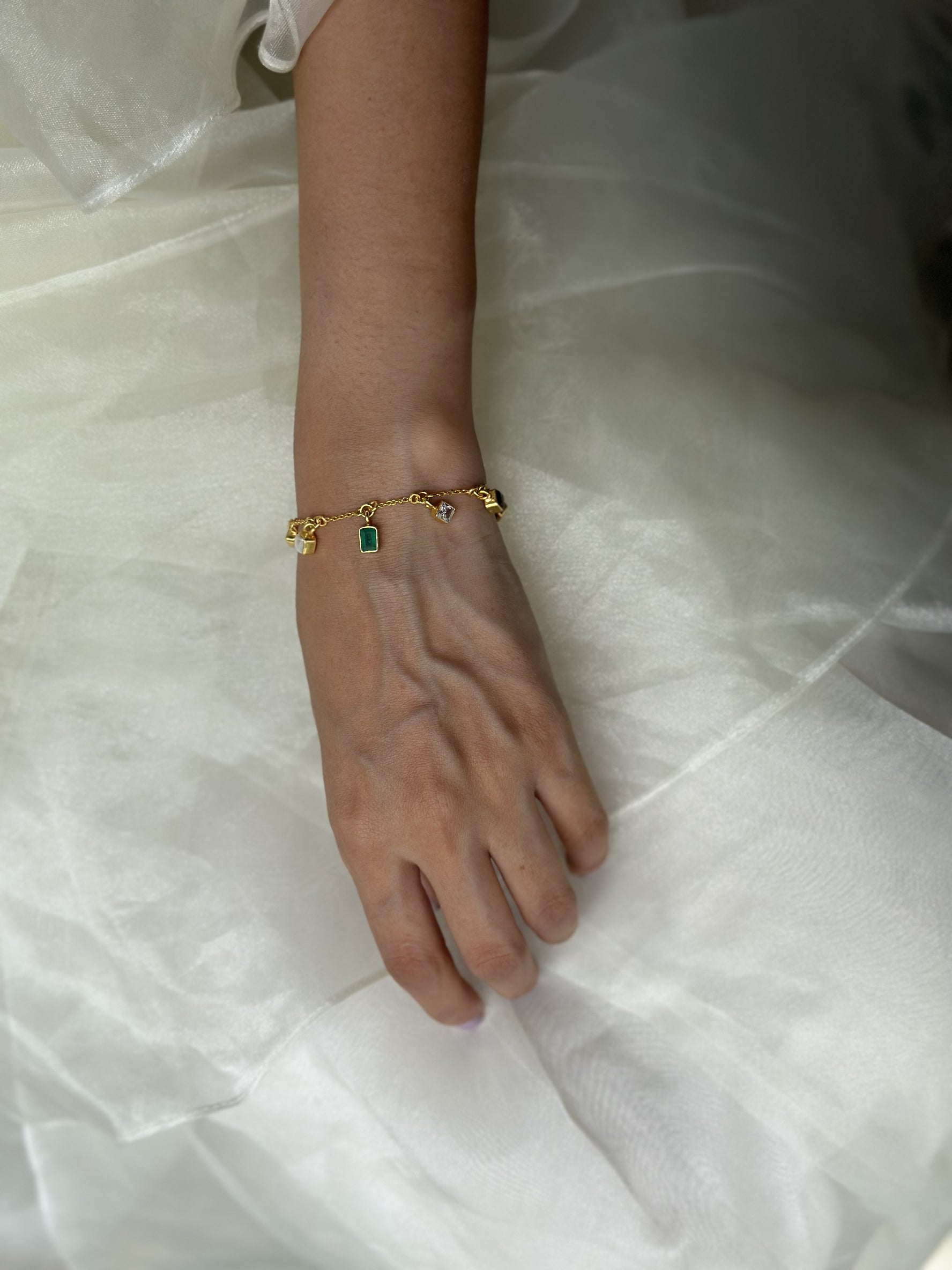 Navratna Chain Bracelet