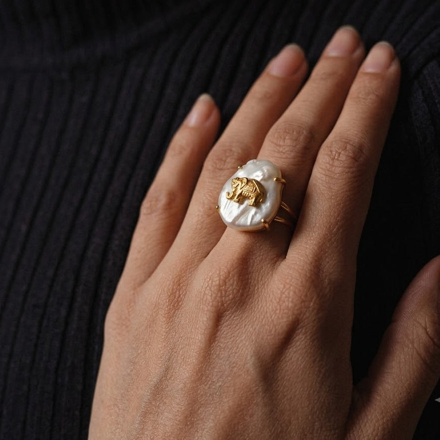 Baroque Haathi Ring